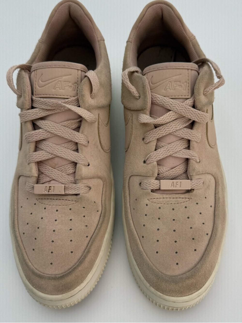 Nike Air Force 1 Sage Low Platform Women's Size 10 Sneakers Particle Beige